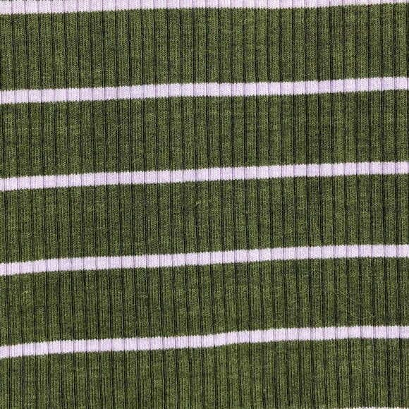 Urban Outfitters Out From Under Green/Pink Striped Ribbed Tank Cheeky Bodysuit S - Picture 13 of 15